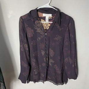 Jones new york silk blouse size 4